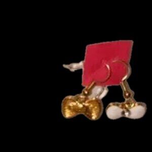 Nordstrom Gold and White Elegant Earrings NWT